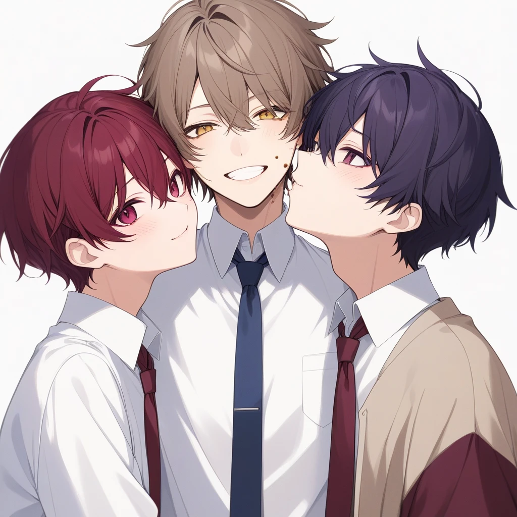 masterpiece, best quality, (kyoya ootori, kyoya ootori from ouran high school host club, beautiful face, seductive face), 1boy, seductive, hot, suggestive poses, lewd, smiling sweetly, beautiful background