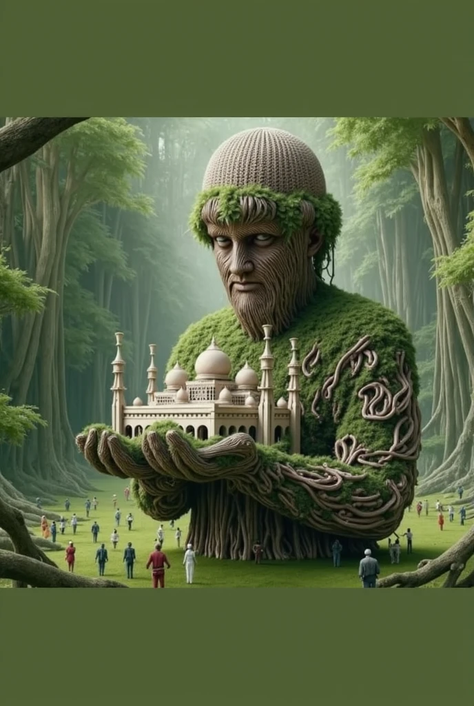 Tree ke under insan ka face insan ke badle masjid