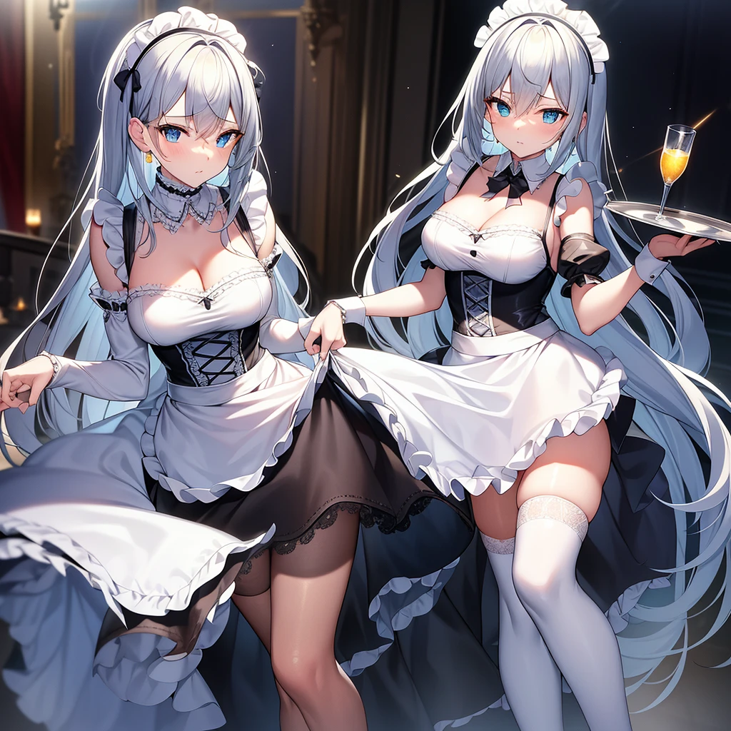 Anime. Azur Lane. 1 girl. Belfast. Housemaid. Slave. Slave collar. Shackles. Maid uniform. Cold. Runny nose. Nasal mucus. Snot. Sneezing. Heat. Heat. Fever. Sneeze. Sneeze standing. Sneeze snot. Snot flows from the nose. Itchy nose. Wants to fix it. I have to sneeze. She sneezed. Snot flew out of her nose. Snot flows from her nose after sneezing. Embarrassment. Blush. Handkerchief. He sneezes, covering his nose with his hand. Blows his nose. Clumsy. Virgin. Period. Standing. Full height. Full body. NSFW. Sneeze fetish. Ultra detail. 8k. Wax permit. Excellent quality.
