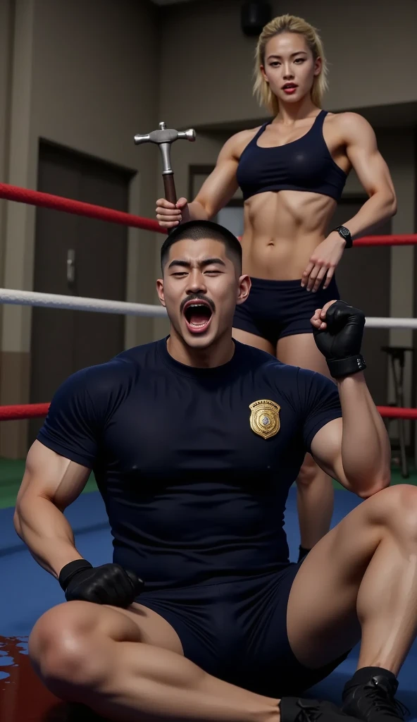 ((Realistic)), (masterpiece, top quality, best quality, official art), most detailed, gods, extra short hair, black hair, handsome man, pectorals, abs), ((puffy nipples)) , ((swollen ??????, flirting) , ((nude)) , ((?????)) , ((ultra photorealistic)) , ((handsome)) , ((traffic road )) , ((ultra wide view)) , (((focus of crowd))) , (crowd of people staring at him) , sexy pose, ???? , kinky man , slutty man,real men ((multiple men)),((only men)),((????????)),((around men groping him)),(((grabbing big chest from behind))) super detail , dynamic angle , super-resolution , maxiumum clarity and sharpness , hdr) , (only male) ,(fullbody) , ((squeezing big chest)) , (ultra thin micro thong)