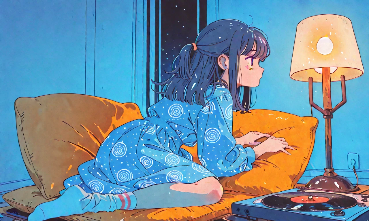 madoka, (embedded: Cute) Sitting on the couch glowing, Wet sticky scales, ((Long hair)|(Toenails)), Frightened cute face ((Big eyes)|(Blue eyes)) And cute lips under the dark glow of the TV, Comfortable pillows and (subtle)|(Formidable) The smell of the room, dskbnbk,