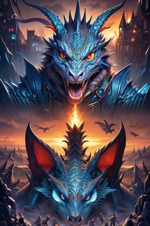 a large ancient chinese dragon,flying over a dramatic mountainous landscape,detailed scales,fierce eyes,horns,long claws,dramatic sky with clouds,cinematic lighting,intricate details,vivid colors,8k,masterpiece,photorealistic