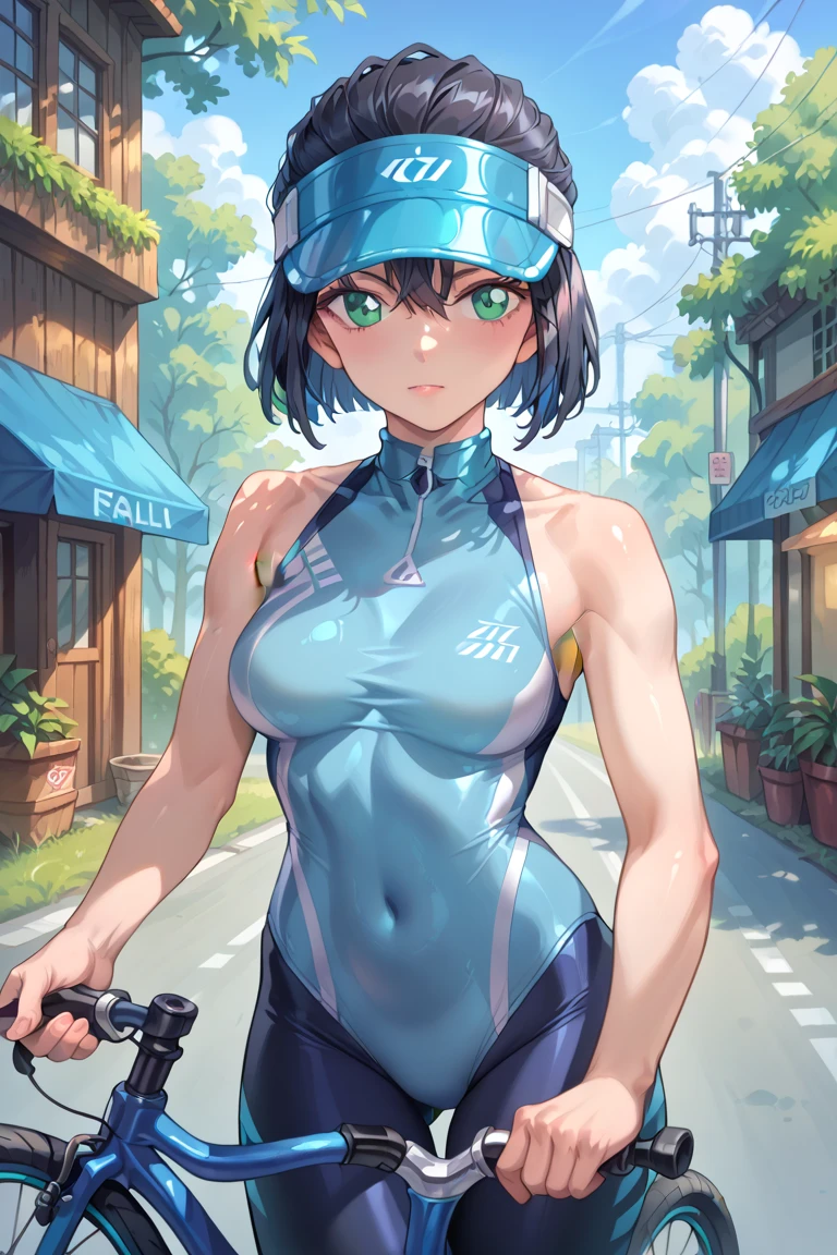 (Original Character、Unity 16K Wallpaper, Masterpiece, Best Quality, Ultra-Detailed, Extremely Detailed CG, Caustics, Cinematic Lighting, Detailed, Beautiful Detailed Eyes, solo), Ultra High Resolution, fine skin, (track and field:1.2) 、(strong light)、oily skin,smile , from front:1.2、(sexy women)、Arena、full body shot、separate、racing bloomers、show off belly,show off neck,sunny day、cowboy shot,gray hair、sit on the bench,open legs,pixie cut,blush angry,