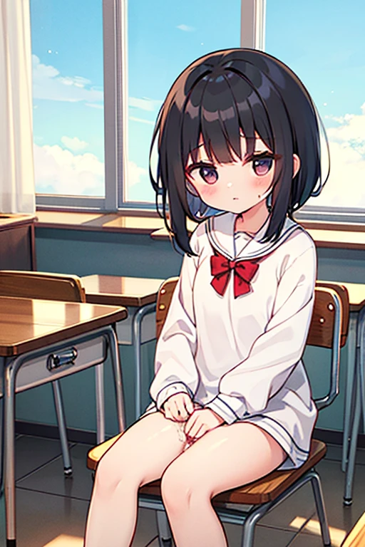 
Crying girl with black bob hair、clear、Completely 、The moment a  middle-aged man inserts his 、whole body、classroom、Shyness、resistance、fear