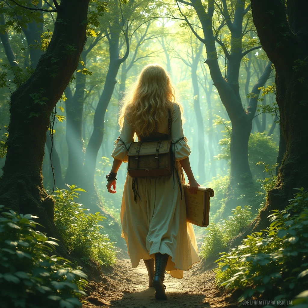 (best quality, masterpiece:1.2), photorealistic, ultra high res, front lighting, intricate detail, Exquisite details and textures, face highlight, sexy, seductive, absurdres, provocative, cinematic lighting, dynamic angle, cinematic pose,
tall grass, light rays, foggy, at night, gorgeous blonde girl in sheer gown walking away through the forest, from behind, fireflies, whisps,
slg, grass, path,
black background, ink, forest scenery,
 <lora:slg_v11:1> <lora:ink-0.1-3-b28-bf16-D128-A1-1-ep64-768-DAdaptation-cosine:0.7>
