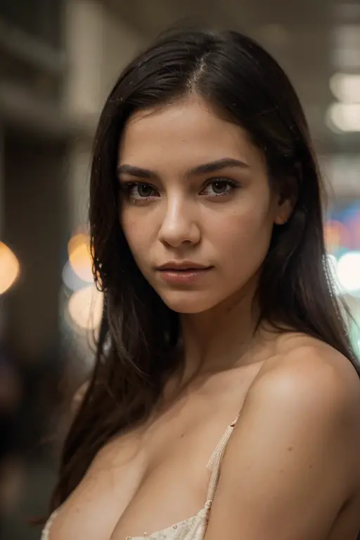 Masterpiece, professional photography ,cinematic composition, beautiful iranian persian sexy girl, dark hair , allure, glamour , sensual , uptown, cleavage, thin detailed black eyes, thin eyebrows, perfect tiny nose, diamond earrings, long eyelashes, cat eye makeup , bold jawline , very detailed, dramatic lighting, digital art trends on Artstation 8k HD detailed realistic, detailed, skin texture, super detailed, realistic skin texture, armature, best quality, super high reidelity: 1.4), high resolution, detailed, raw photo, sharp re, by lee jeffries nikon d850 film stock photograph 4 kodak portra 400 camera f1.6 lens rich colors hyper realistic lifelike texture dramatic lighting unrealengine trending on artstation cinestill 800 ,