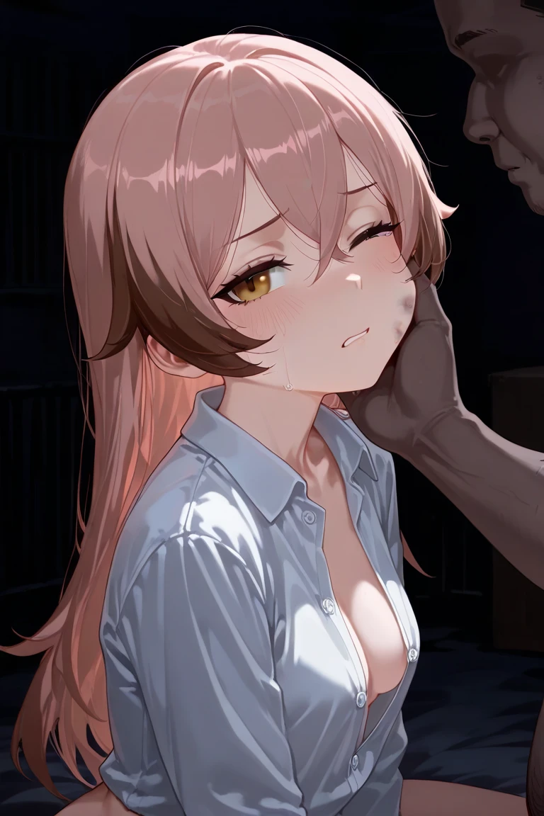 (ultra high res, ultra detailed, high resolution, highly detailed, 4k, 8k), an extremely delicate and beautiful, gokkun3, teeth, cum, cum in mouth, uvula, <lora:ãã£ãã gokkun3:0.8>, (open mouth), ahegao, annoyed, angry, disdain, shaded face, intenseglare, <lora:ã¢ãé¡ ahegao_v0.3:0.8>, cardigan, microskirt, micro miniskirt, (choker), <lora:ã«ã¼ãã£ã¬ã³ï¼ãã¤ã¯ãããã¹ã«å¶æ micro_miniskirtV2:0.8>, ruanyi0181, indoors, tile wall, tiles, toilet, <lora:æ±ããã¤ã¬ 0181 dirty toilet_v2:0.3>,