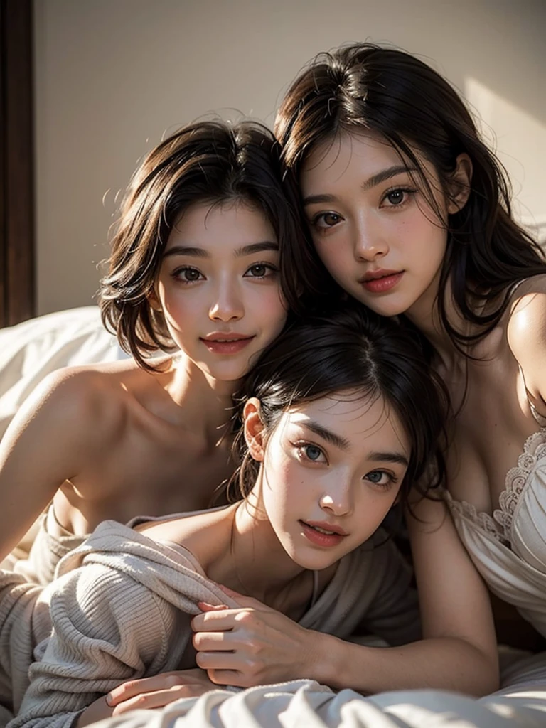 3 chicas hermosas mostrando unos pechos hernormes en tocones muy altos