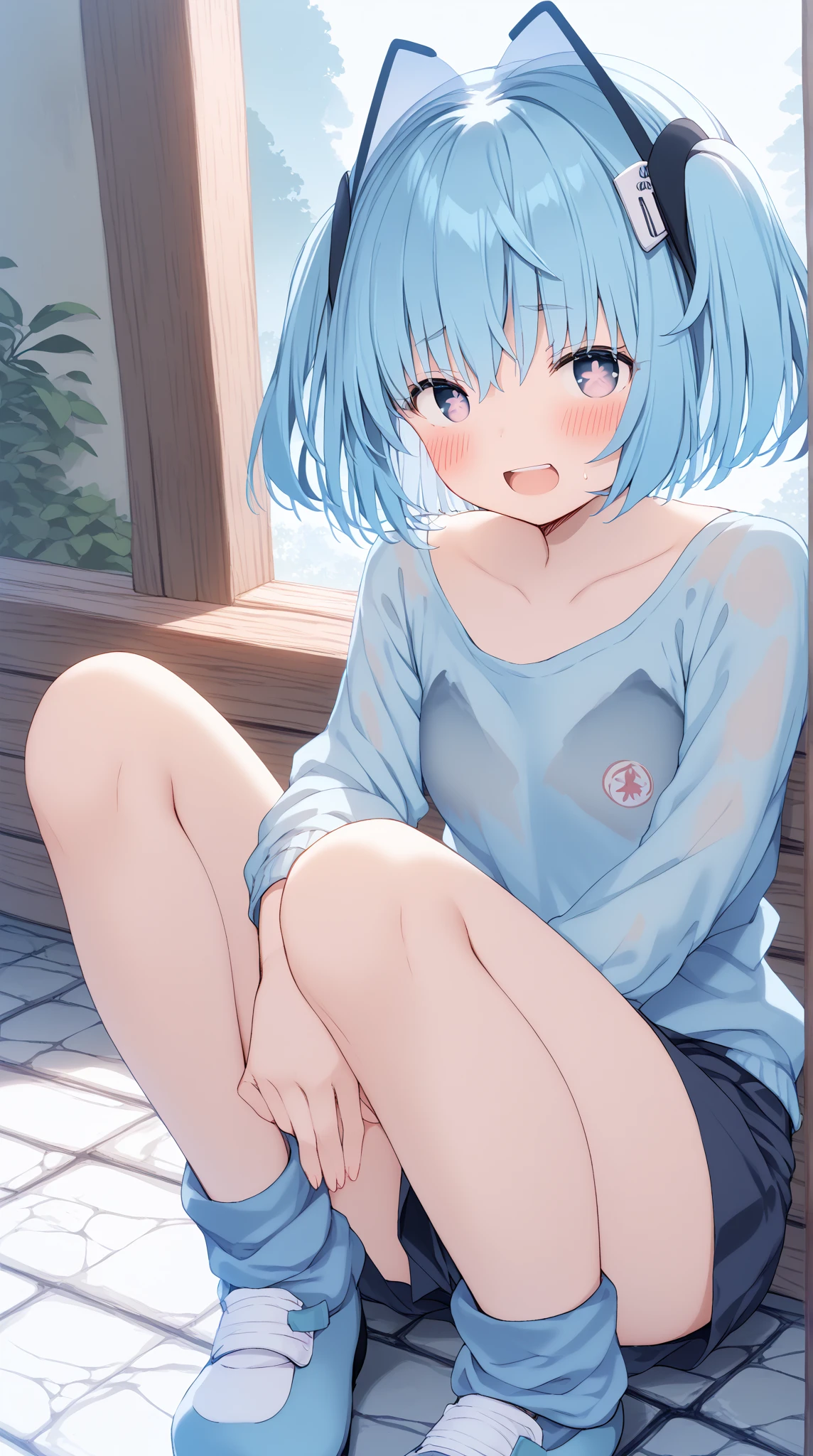 ((pale colour)), Highest quality, High resolution, masterpiece、小さな幼いcute美少女、Petite(Nipples from partially removed clothes)、cute、(A complex expression of shock and disgust, but also of pleasure:1.2)From the back、Big Ass、anusに尻毛、Unshaven hairy pubes、anus、