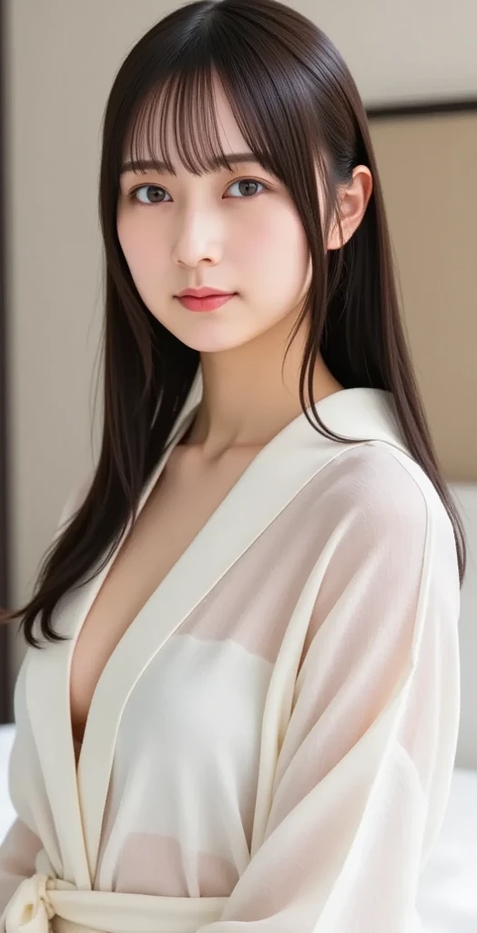 on train,a junior high school student,young 17 years old,Chinese girl,Black Gryffindor robes,Tall and tall,Long black hair was draped behind his head,Black colored eyes (tmasterpiece), (best qualtiy), realisticlying, 8K Raw photograph, 超高分辨率, highest details, 复杂, 8k, HDR, Ray traching,llight rays,Realistic physical reflections, 1girll,The upper part of the body,Look aside,tmasterpiece,Best quality,