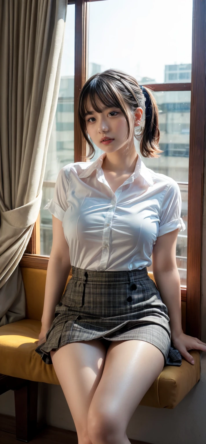 1girl, meiwashio_jav, large breasts, parted lips, bangs, brown eyes, short hair, jewelry, <lora:JAV_mei_washio_v1_epoch_12:0.8>
wearing butler attire, pencil skirt, thighhighs, sitting,
looking at viewer, shot using canon DSLR,
detailed body, attractive body, perfect human body, realistic face,
(ultimate quality, masterpiece, highres:1.0), realistic:1.6, photorealistic,