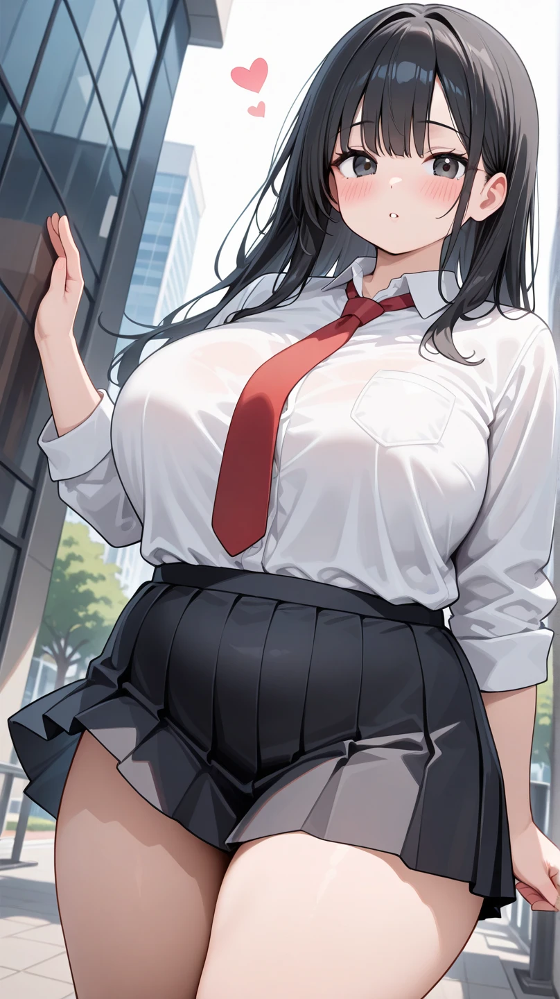 (masterpiece, best quality), 1girl, bbyorf, short hair with long locks, white hairband, red eyes, gold earrings, large breasts, white collared shirt, plaid skirt, necktie,looking at viewer, arms up, (spread legs standing:1.1) , , juice, socks, shoes,clenched teeth ,(scowl ,blush:1.2), yellow eyes, (street:1.2), night sky,NSFW,official art,extremely detailed CG unity 8k wallpaper, perfect lighting,Colorful, Bright_Front_face_Lighting, (masterpiece:1.0),(best_quality:1.0), ultra high res,4K,ultra-detailed, photography, 8K, HDR, highres, absurdres:1.2, Kodak portra 400, film grain, blurry background, bokeh:1.2, lens flare, (vibrant_color:1.2) (Beautiful,medium_Breasts:1.4), (beautiful_face:1.5),(narrow_waist),(perfect hands, perfect anatomy),