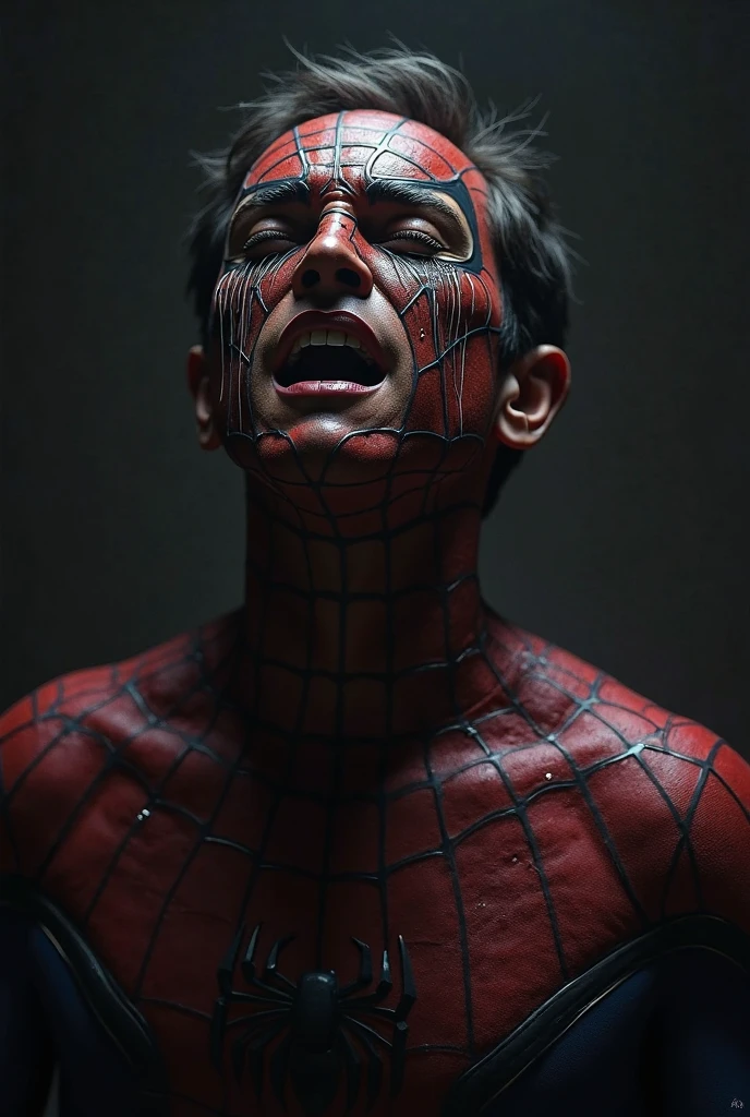 ((Highest quality、8k、masterpiece:1.3))、Inside the old castle、Spiderman stripped naked、Scream、Hell torments、Severe torture、Stick is thrust into the anus、The testicles are crushed、邪悪なmaleに虐められるスパイダーマン、Big penis、Handsome、世界一の美male子、股間が破れたSpiderman Suit、White briefs visible、White underwear、I can see、Beautiful 18 year old boy、Boy with a beautiful face、The most beautiful boy in the world、Handsome Japan Boys、Looks like Sota Fukushi、Similar to Kentaro Sakaguchi、Abdominal muscles、Dark brown hair、(Falling、Spread your legs:1.2)、Ultra detailed face、Highly detailed lips、Detailed eyes、double eyelid、Touching the groin、Spiderman Suit、male、male性、Sleeping half naked、Suffer from intense pain、Crying with a big mouth open、Scream、Hell torments、Severe torture、Stick is thrust into the anus、The testicles are crushed、