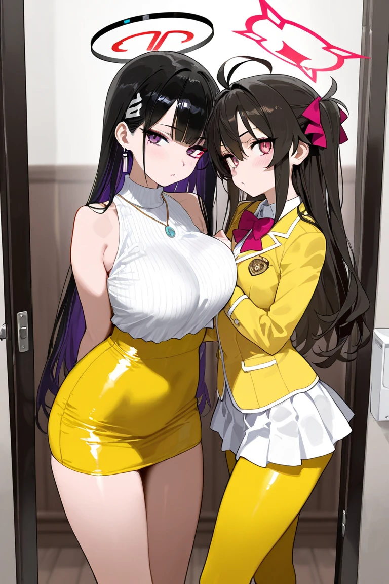 1mom, ntr, black dark-skinned, tanned girl, big breast, wide hips, zero belly, green eyes, mommy eyes, red plimp lips, slut smile, smirk, slut face, bunny outfit, black full stocking, pink gloves, hypnosis, 1shota, mind control, 1shota, with sexy hypnosis eyes, making shota slave, girl hypnosis shota, bitch mom, mind contol her son, 1girl, looking at viewer, ntr, slut mom, real bitch mother, comic, 2frames