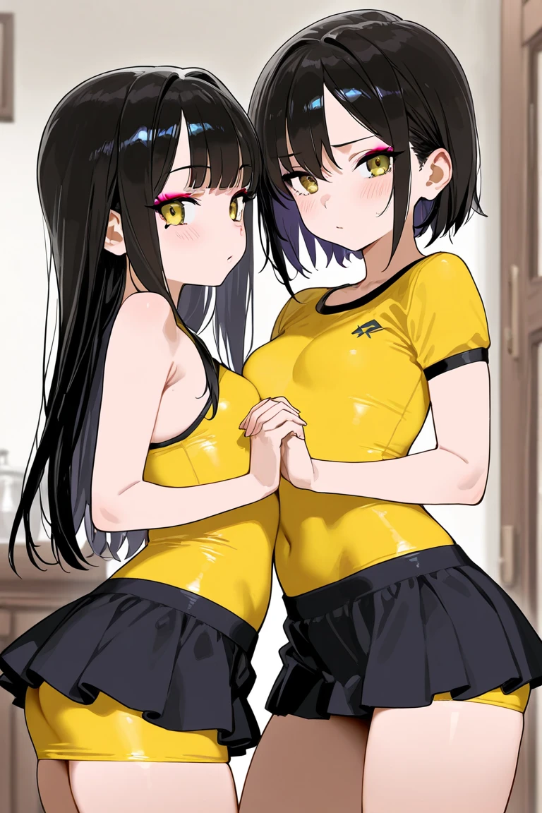 Highest quality、High resolution、Detailed Background、(Beautiful face in every detail:1.4)、Anatomically correct、(Detailed facial expressions)、(fine grain:1.2)、8-year-old beauty、cuteカラーの髪色、Braided Ponytail、Braided bob cut、Braided twin tails、Navy School Swimsuit、(Flat Chest)、Perfect body line、Thick thighs、Please show me your whole body、 Big smile、Laughing with your mouth open、My whole body is wet、My hair is wet too、Fun atmosphere、Embrace each other、cute仕草、cute