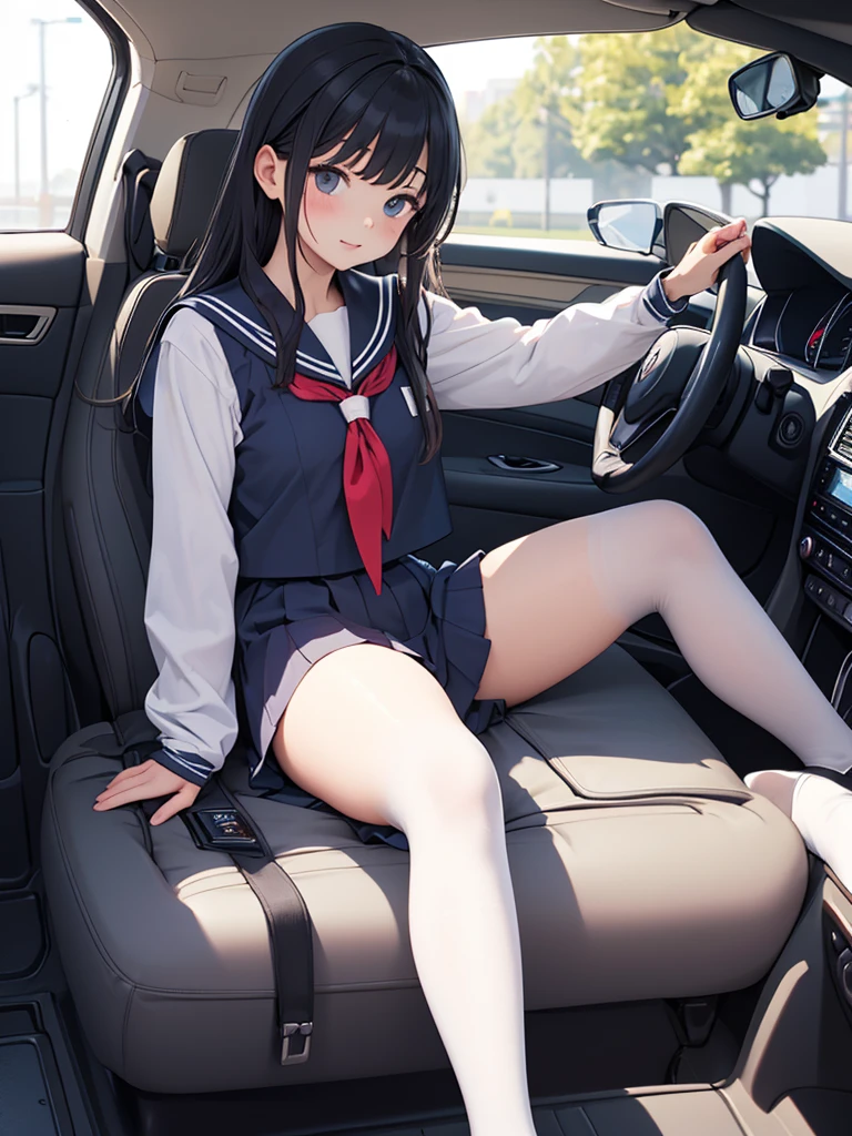 top-quality、hight resolution、ultra-detailliert、masterpiece、Raw photography、realisitic、Photorealsitic、extremely delicate and beautiful、finely detail、Textured skin、(in car)、2 people,man and woman、japanese、18year old both、(((woman is school girl wearing
schooluniform ,man is businessman wearing suits)))、woman upskirt and Showing pink panties,detailed panties,detailed frilled panties showing,(((the man sitting on car driver's seat and woman on the next sheet)))、tall、Brown hair、wavy hair,short hair,Wearing makeup、(Bare legs:1.5)、perfectly proportions,fellatio,blowjob,pov,(((fellatio)))、(((The act of stimulating a man's penis with the mouth especially by using the tongue and lips))