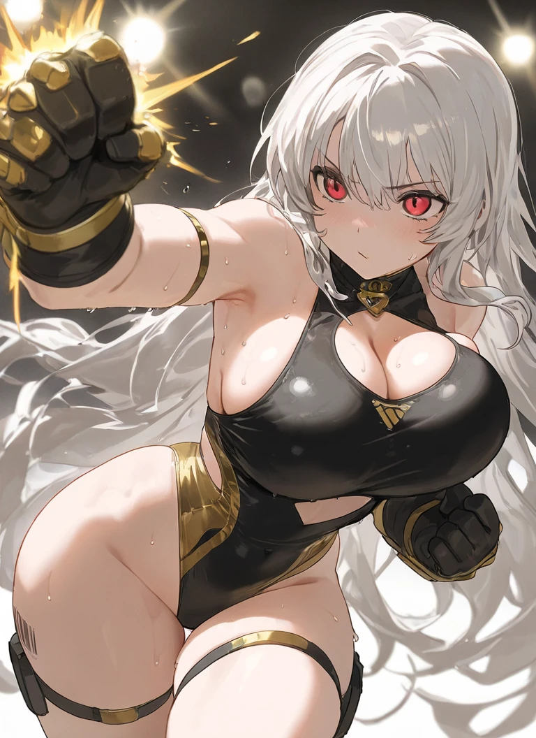 ((Seductive Anime Girl:1.2))、((Meticulously drawn hands:1.2))、Meticulously drawn hair, Meticulously drawn eye, Precise human body structure、((Combative posing:1.2)), ((armament:1.3))、((dynamism:1.3))、((dynamic angle:1.5))、((Being in battle field:1.2))、((latex micro bikini:1.3 crop top:1.3))、((sleeveless:1.5))、((crop top navel))、((highleg:1.3))、((huge breasts:1.3))、((huge hip:1.3))、((thick thighs))、curvy、((collarbone))、((cameltoe))、((Glossy realistic skin texture))、((shiny skin))、((Meticulously drawn hands:1.2))、perfect anatomy、masterpiece, ultra-detailliert, 8k, hiquality, Top image quality, Smooth texture、watercolor