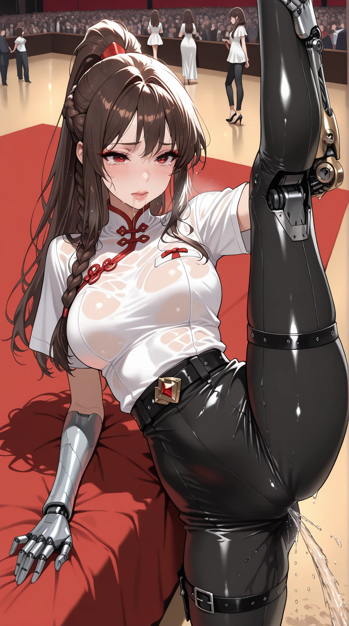 One Woman、Many people々々、beauty、soldier、military base、女性soldier、crowd、Red military uniform、beret、Orgy、複数人とSex、Handjob、Cowgirl、Blowjob、Short tight skirt、soldier、30 years old、Sex、Penis moves at high speed、Looking down at the viewer, Long Hair、Man being tortured、bangs, Highest quality, Focus on the thighs, Angry face、rage、panties、Plump thighs、big 、big Ass、 good、Black Hair,My thighs are steaming between my legs 、Sweaty Pantyhose、パンストの下のpanties、good、Black Pantyhose、Angle from directly below、Hold the whip、Throb、crowdを誘惑する、Acme、Convulsions、Obscene sound effects、Naughty sound effects、Normal location、Vagina Penis、Ultra-high speed hip piston、Acme