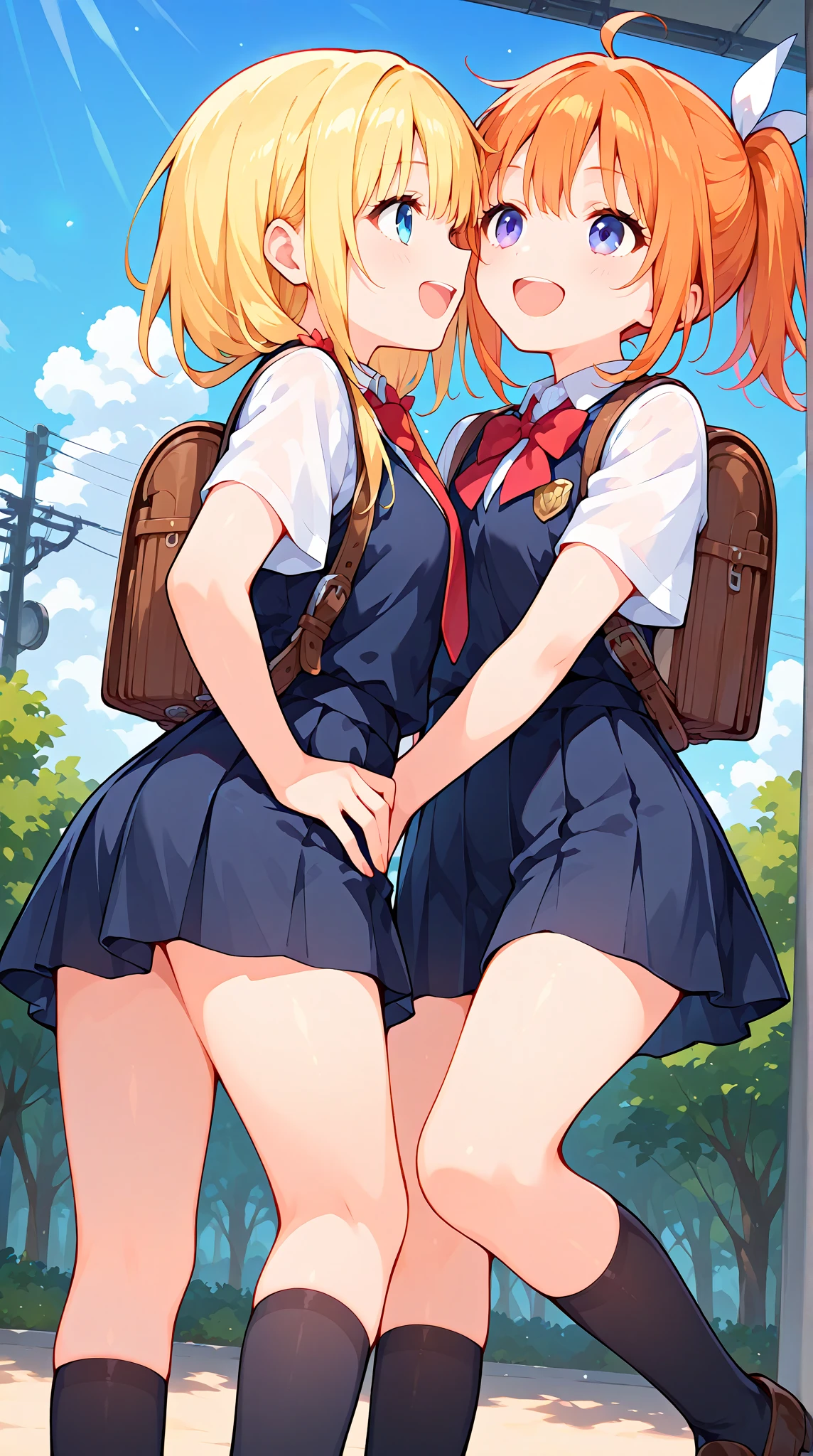 masterpiece、highest quality、I、detailed face、Himiko Toga、yellow eyes、high details、random environment、random pose、anime style、laughter、leather shoes,Completely naked,white underwear