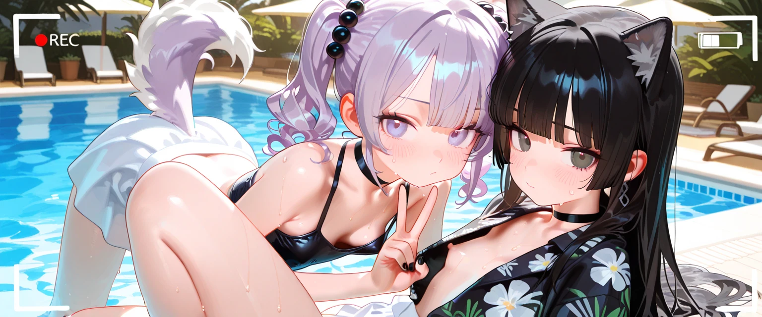 ,(((Sexy for women(((See-through)))Lingerie,Shiny bodysuit,Smooth and silky clothing,Trimmed combination,Lace Stockings,Erotic leash,pajamas))),Highest quality、High resolution、Detailed Background、(Beautiful face in every detail:1.4)、Anatomically correct、(Detailed facial expressions)、(fine grain:1.2)、 beauty、cuteカラーの髪色、Braided Ponytail、Braided bob cut、Braided twin tails、Navy School Swimsuit、(Flat Chest)、Perfect body line、Thick thighs、Please show me your whole body、
(Five beautiful girls in school swimsuits are having fun at the school pool.:1.5)、
Big smile、Laughing with your mouth open、My whole body is wet、My hair is wet too、Fun atmosphere、Embrace each other、cute仕草、cute,,(((ベルトとストラップ付きのFor women下着セット,Metal Chain,Sexy Lingerie,4 Piece Set,Porn Wear,Nightclub Temptation,For women))),