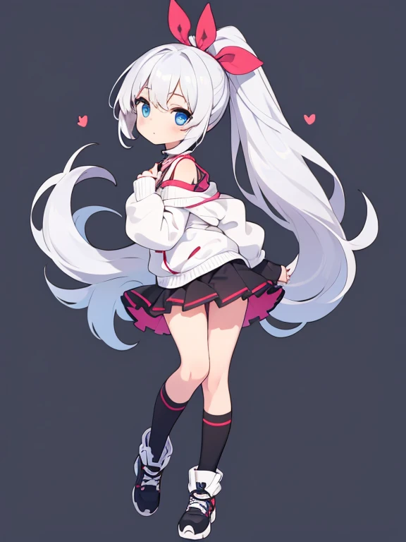 white hair,straight hair,Pale pink eyes,catwoman,big breasts,white cat ears,open mouth,Smile,full body portrait,looking at camera
