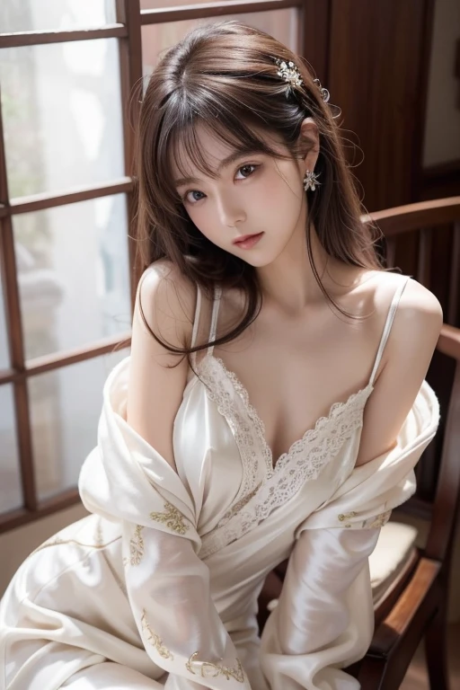 Beautiful woman,Have a perfect body:1.4,Prominent cleavage,Layered Hairstyle,Highly detailed face and skin texture,Double eyelids,Skin Whitening,Long hair,Whitening long legs,blonde,full-body shot