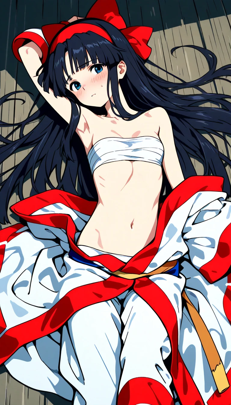 anime girl with long blue hair in red bikini and red belt, Hermosa Asuka de Evangelion, Atractivo Matoi Ryuko, kill la kill illustration, Nico Robin, matar a la matar, Asuka de Evangelion, seductora chica de anime, a-1 pictures, high definition anime art, (Chica anime), is wearing a swimsuit, De Evangelion, arte oficial