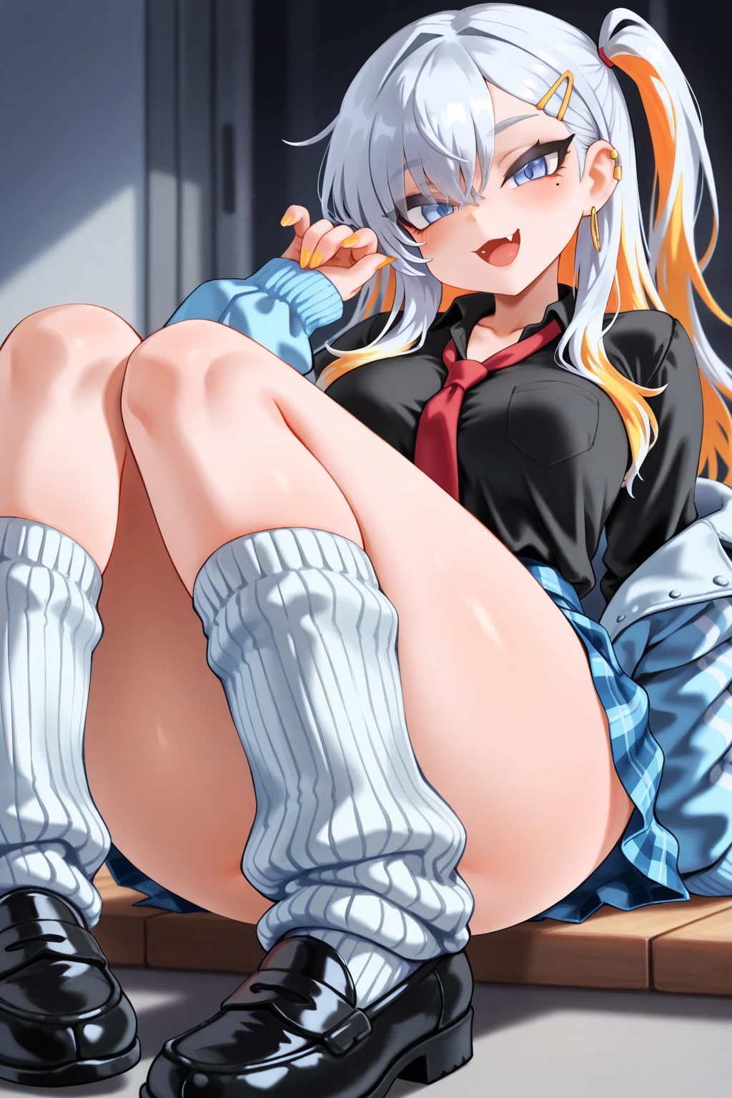 ((master part)), ((best quality)), (ultra-detalhado), ((kawaii)), fofo, (Lovely), ((sexy)), (Foi), ((extremamente detalhado)), 4k, (8k), best quality, (Beautiful), illustration, estilo anime, Pintura, Dynamic angle, de baixo, cowboy shot, Play Ground room in dramatic style, pernas abertas, Sente-se em uma mesa, gradation, foco de corpo inteiro, Menina fofa s, 1girl em, sozinho, gym uniform(Jp), (Selecione aleatoriamente uma cor de cabelo), Cute random colored eyes, ((Olhos bonitos)), de pele branca, Hairstyle Random, Glutes, (Seios colossais), (Sorriso), sorriso, (corar:1.4), efeito espumante, Reflexo da lente, brilhante-cintilante, Brilhando