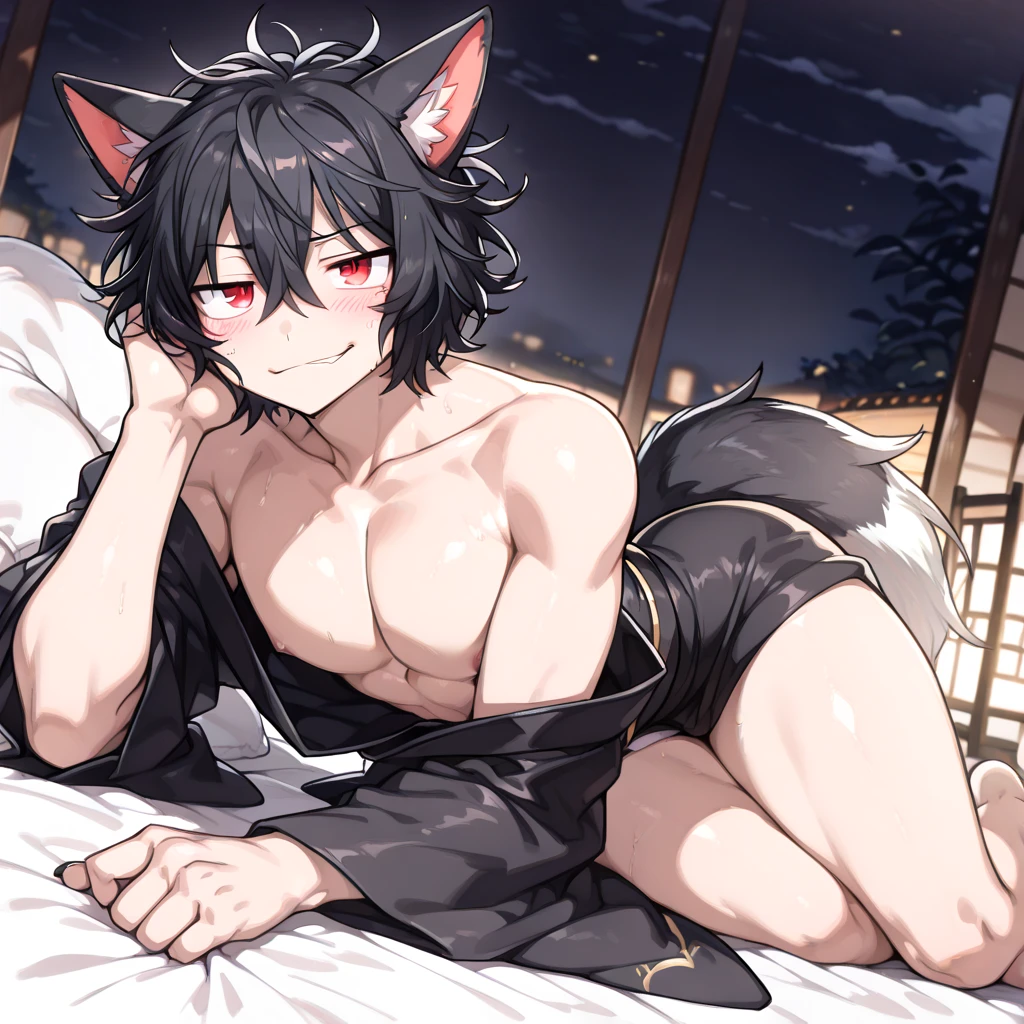 (masterpiece), (best quality), ((very detailed)), Two 18 year old boys, nackt, nsfw, anime style