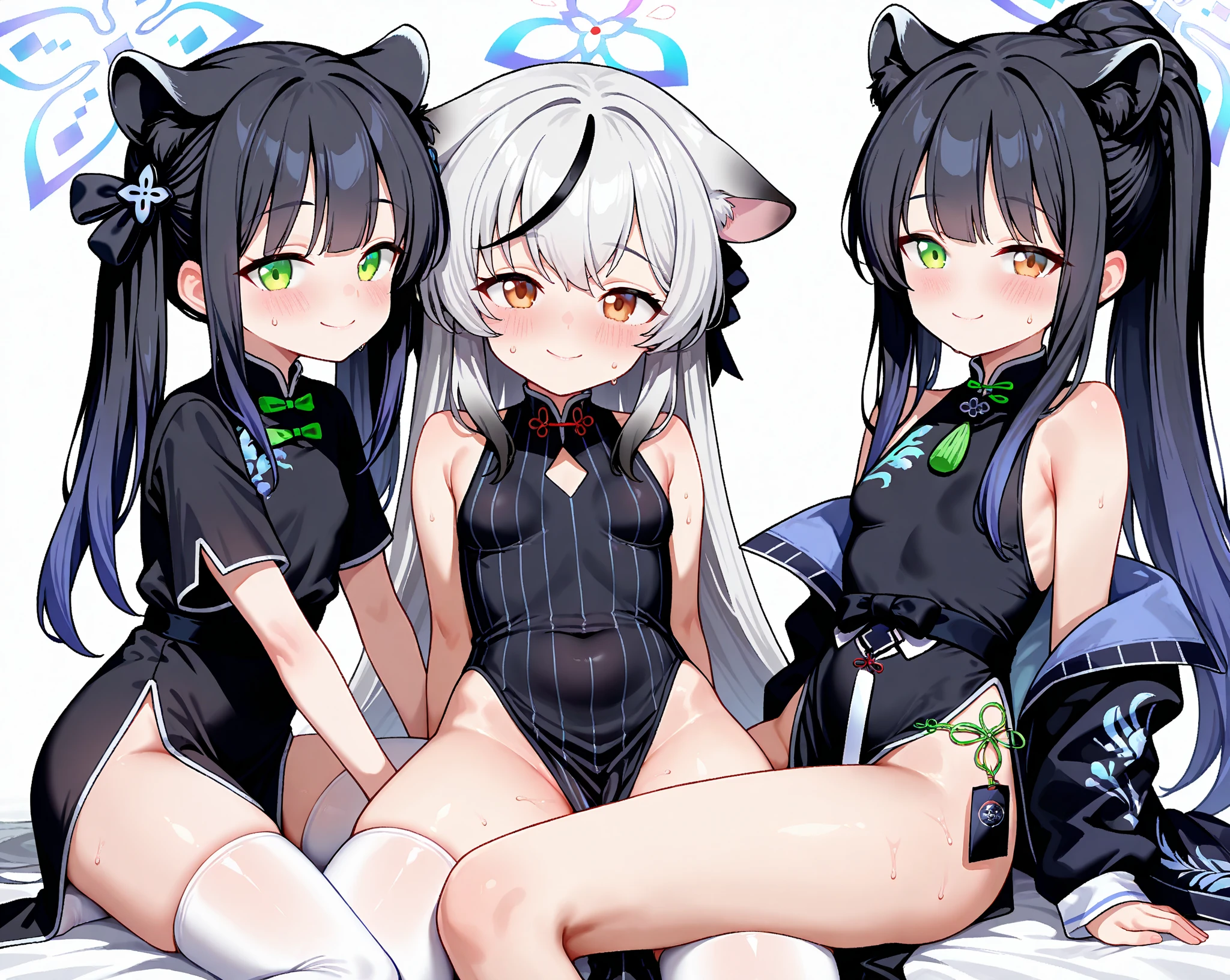 (Highest quality)pantiesをはいている女の子、3 people々is lined up、underwear、panties、臀部3 people々is lined up、pantiesをはいた女の子3 people々is lined up、In underwear、みんなpantiesを履いている、ピンク色のunderwear_Black lace decoration、She's sticking her ass out here、Fullback panties、全員underwear姿