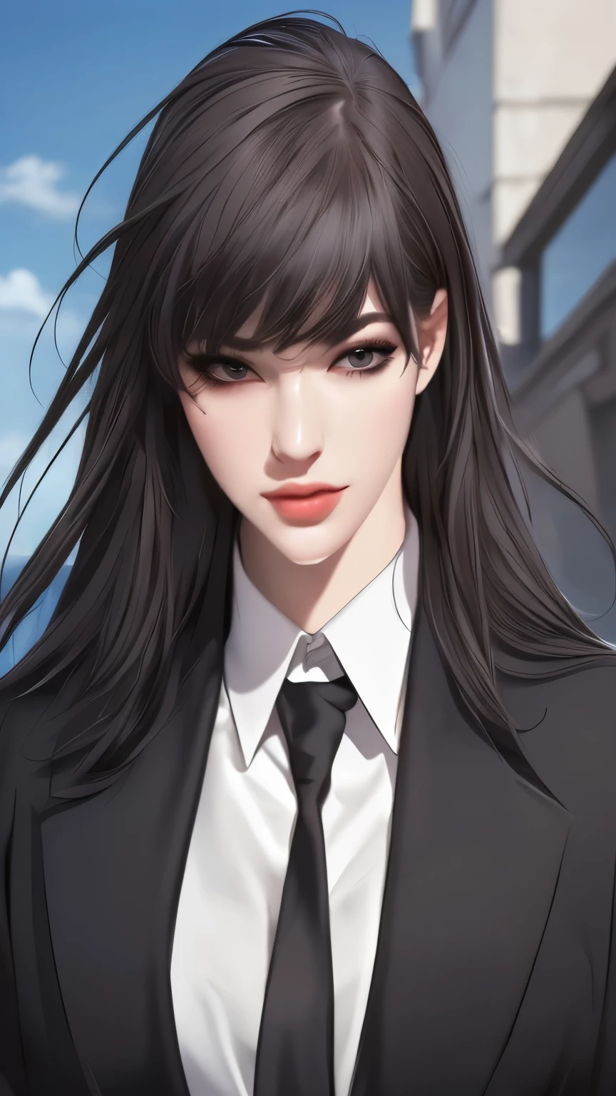 (Photorealistic : 1.5) ,blackish pupils,detailed image,( double lid eyes:1.2) (upturned eyes: 1.3),(long eyes: 1.2) ,(cat eyelashes:1.2),retain her head structure(diamond head shape),(sharp chin: 1.1),slim face,dense eyelashes,thin straight eyebrows,clear image, highly detailed