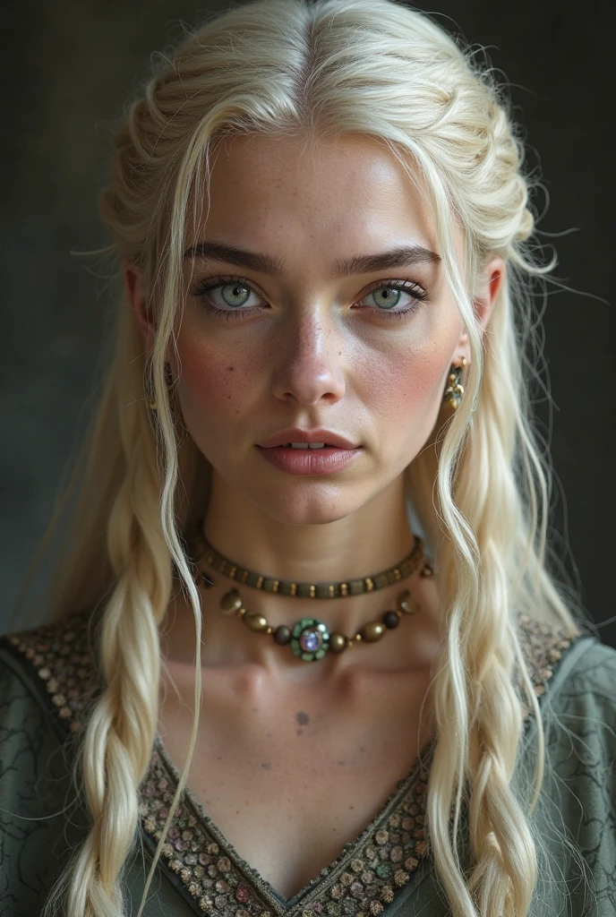 Actress Anya Taylor-Joy if she were a Targaryen of (House of the dragon)