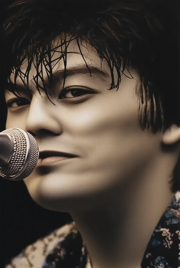 There is a microphone in the mouth, VHS footage stills, VHS screenshots, Japanese horror movie clips, YouTube video screenshots, Yuda Chiba, 1985 videotape stills, 1 9 8 6 movie screenshots, 90s Japan, Giga Chad Crying, futuristic Tetsuo