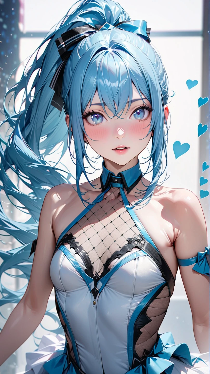 Aqua Konosuba, masterpiece, perfect quality, perfect body, Beautiful face, (huge breasts:1.2), Round breasts, sexy pose, suspicious smile