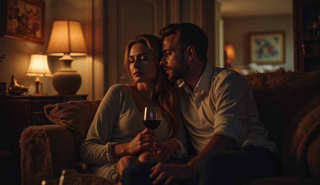 Man fucking a woman in the table, show the man's penis cum inside the woman's vagina, passion