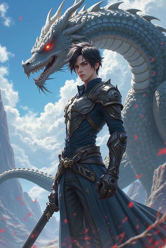 Top quality, ultra high resolution, thin pencil line art, (photorealistic: 1.4), dramatic shadows, dragon rampaging