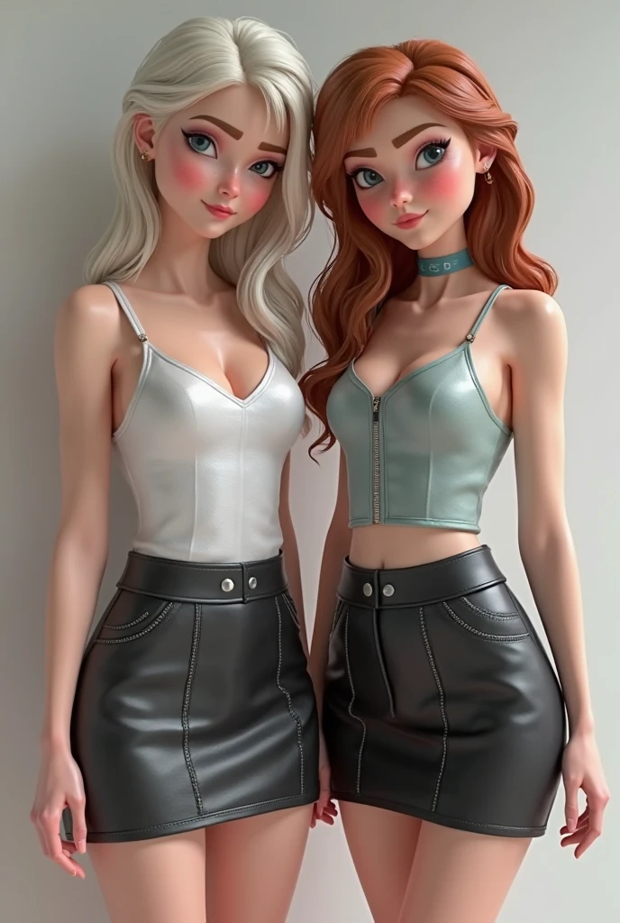2 girls, scissoring, round ass, thighs, vampire