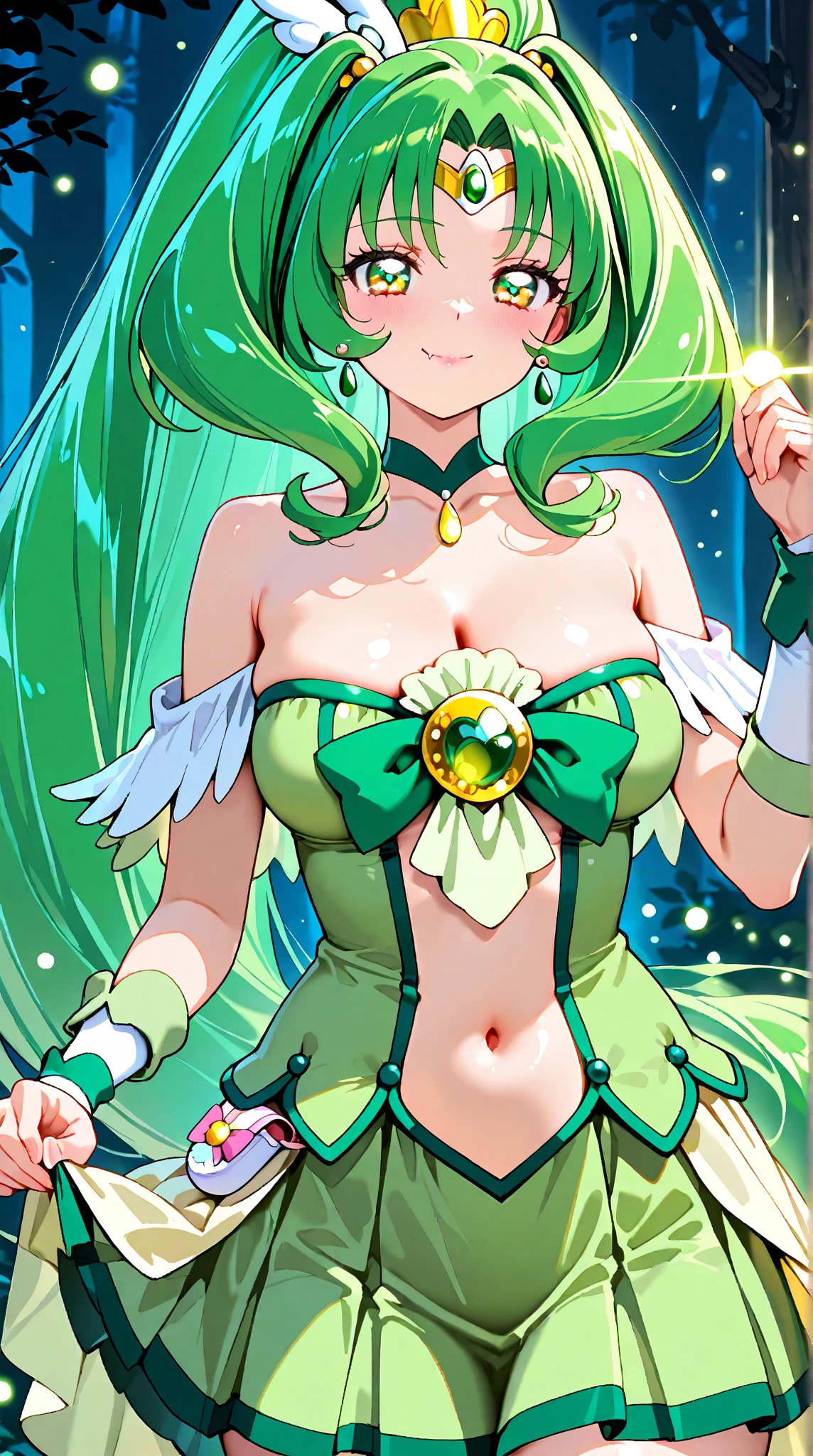 Busty fairy girl in exotic clothing