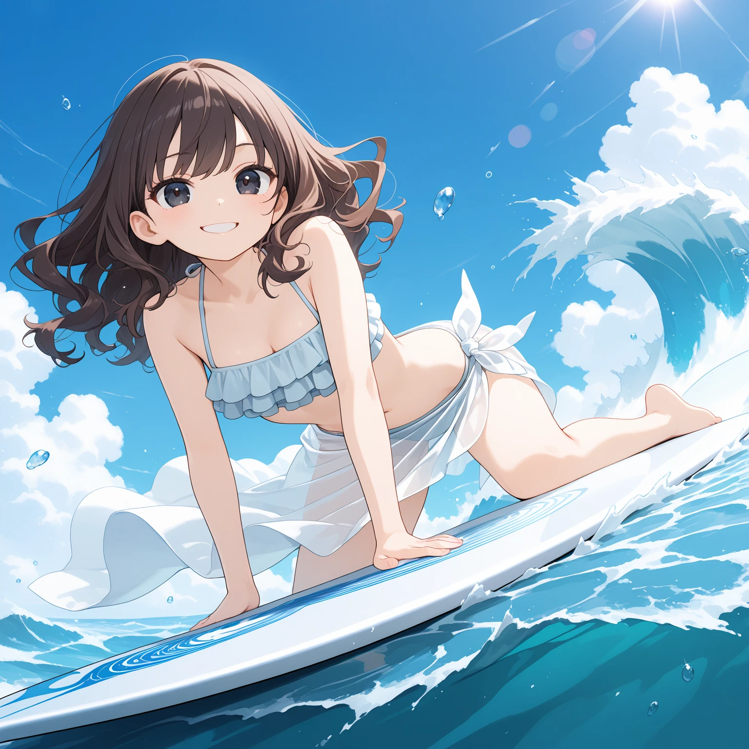 Young girl in swimsuit