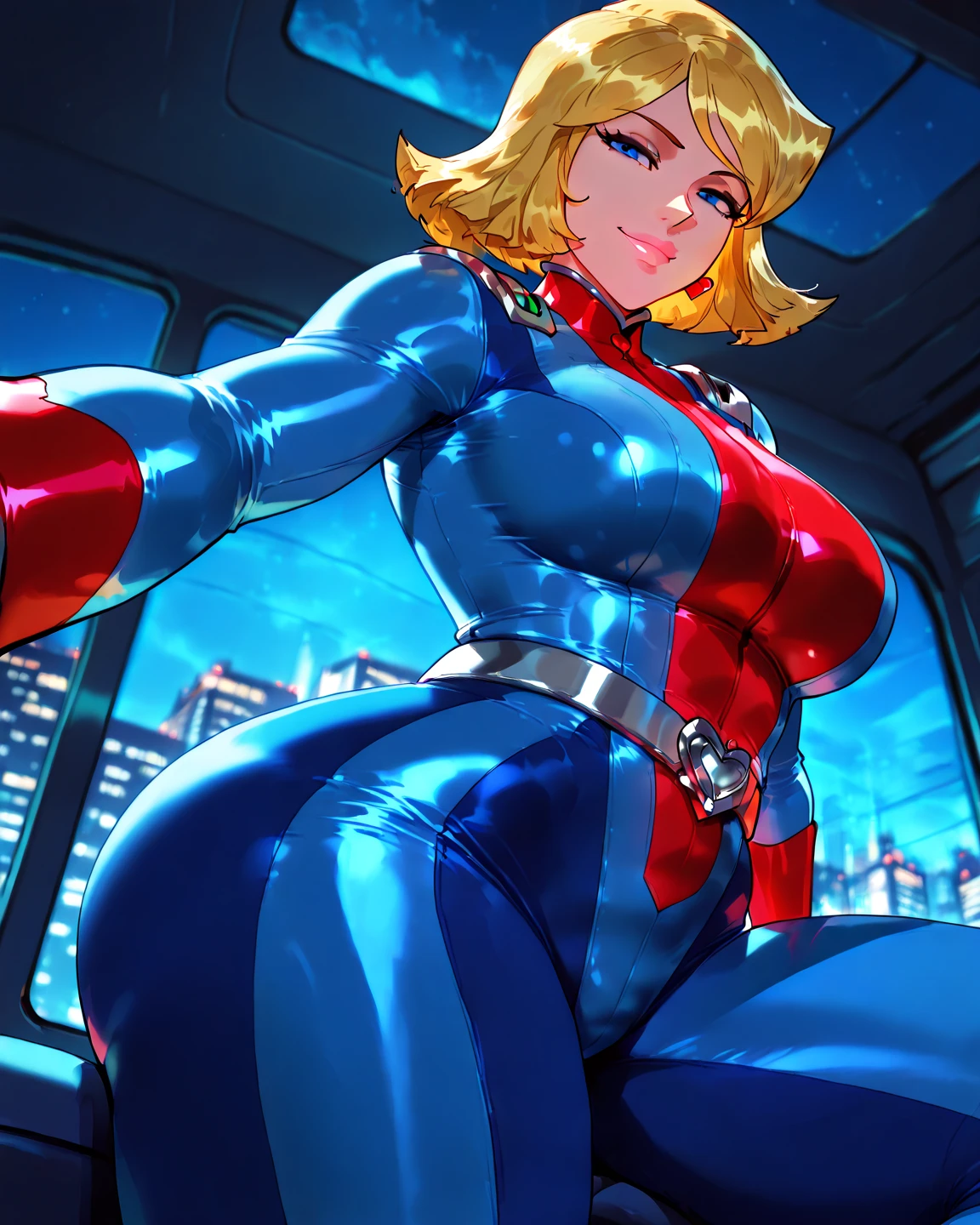 score_9, score_8_up, score_7_up, score_6_up,score_5_up,score_4_up, (BREAK domino mask:1.2), american flag print, striped bodysuit, red cape,starandstripe, toned, antenna hair, long hair, orgasm grin, (nsfw:1.2), pubic hair, in room, big breasts, nipples, gigantic penis to anal, (pussy juice:1.2), cum, (muscle male:1.2), (anal sex:1.4), (Allmight:1.4), back supright straddle, hug, (from side below:1.2), (grabbing another's breast:1.2), city lights, night, (spread leg:1), see-through, (sexy lingerie:1.8), panties, cameltoe, (fishnet tights:1.4), (leaning forward:1.3), (hands on knees:1.3)