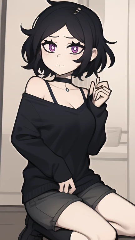 ((Girl smoking cigarette、Black hoodie、White panties)), scribble, nightmare, Doll-like face, Manga style, rough sketch, , (masterpiece), (High resolution), (Very delicate), (clear), Comic style illustration,(Horror elements), Japanese painting illustration, whole body,(snap shot),crazy illustration, antique, Dark atmosphere, Flat Illustration, Creepy Appearance, Characteristic hairstyle, creative accessories, Unique atmosphere、Cute Smile