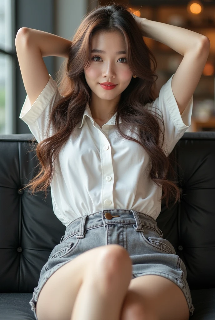 1 Girl, masterpiece, best quality, Reality, feather_doulikui, sit