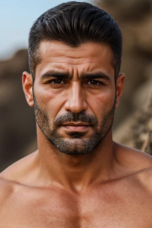 I am 1.78m tall, I am a Kurd from the Mardin region. I have short brown curly hair. I have brown eyes and a light goatee that is not very thick. I have a very distinctive face shape, i.e. a pronounced jawline. My nose is a bit like that of a witch, so it's relatively typical for Kurds. I weigh 70kg so I'm relatively slim, but still have a higher percentage of muscle than fat. Take a picture of me