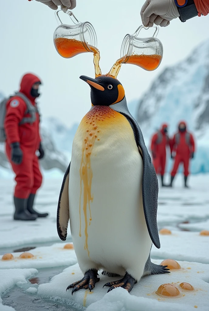 full body portrait in the color scheme of (neon yellow:1.4) (neon reddish_yellow:1.1) (neon pink:0.2) of a (PENGUIN:1.1) with (Mistletoe in hair:1.5) (call of duty military gear outfit:1.3), grand photograph, Polaroid, canon 5d mark 4, (yellow neon light background:1.2), kodak ektar, elaborate detail <lora:realistic_film_photography:0.75> realistic film photography <lora:mistletoe_mercenaries:0.6> mistletoe mercenaries <lora:add-detail-xl:0.7>, subsurface scattering, ultra hd, 4k, high def, Photorealistic, Hyperrealistic, Hyper detailed, analog style, realistic, masterpiece, best quality, ultra realistic, 8k, Intricate, High Detail, film photography, soft lighting, heavy shadow