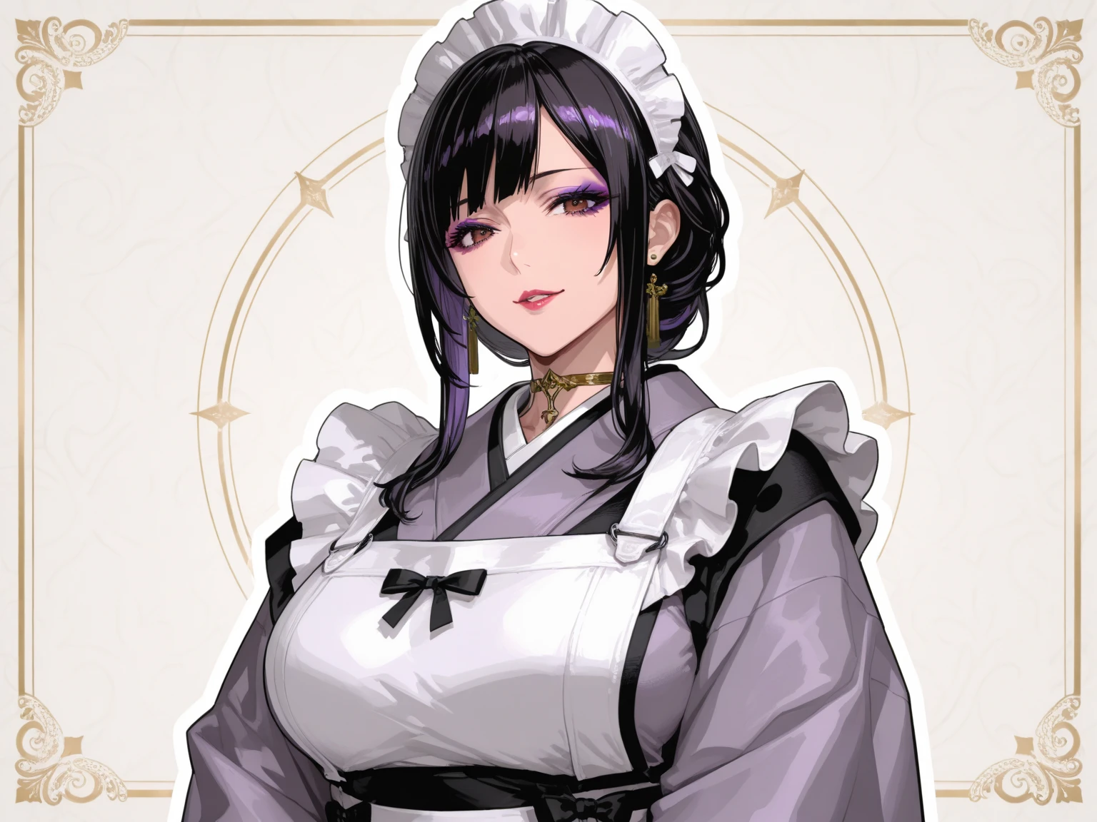 ((Classic dull bangs:1.1)),Hairstyle with messy bangs, Round face with dull bangs, Dull bangsKorean, Aesthetic Korean Bangs, Blunt with long hair、The bangs are cut straight,((high ponytail:1.5)),(((Dull bangs,Straight bangs:1.1))),(((very long black hair, terribly long black hair:1.1)))1 girl, Fashion Model, focus only, cowboy shot, ((despise)), ((despise)), earrings, black eye, bangs, turtleneck sweater, mole, (Sweat), table top, 最high quality, 超high quality, high quality, realistic, photo-realistic, RAW photo, very detailed, intricate details, autumn, blurred background,