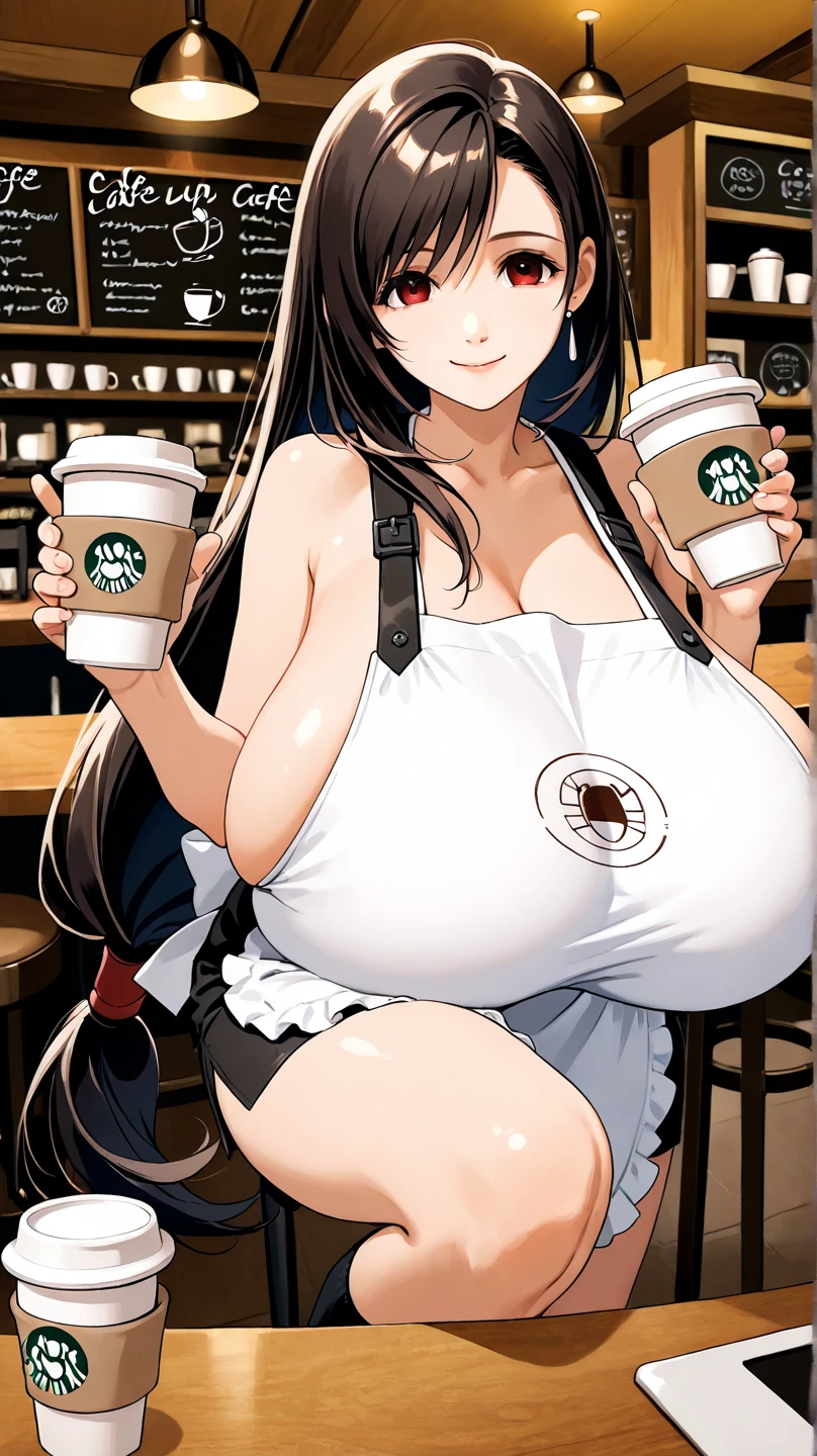 convenience store、2 beauties、clerk、Cute Uniform、hat、Cashier、A girl working the cash register、Shopping basket、register、serious personality、camel toe、huge tit、Nipple Puffs、cleavage、Plump、Super big breasts、super big butt、During checkout、Barcode reader、Coffee Server、Milk is breast milk、Byte Reader