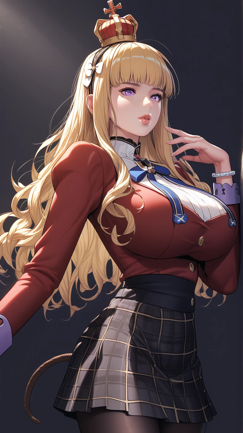 A masterpiece,(aldult: 1.6) Hungarian women, (giggle: 0.4), Put your hands behind your head, Blonde Braids, Bright Eyes, Victorian Sundress, floating light particles, Center, Adding facial details