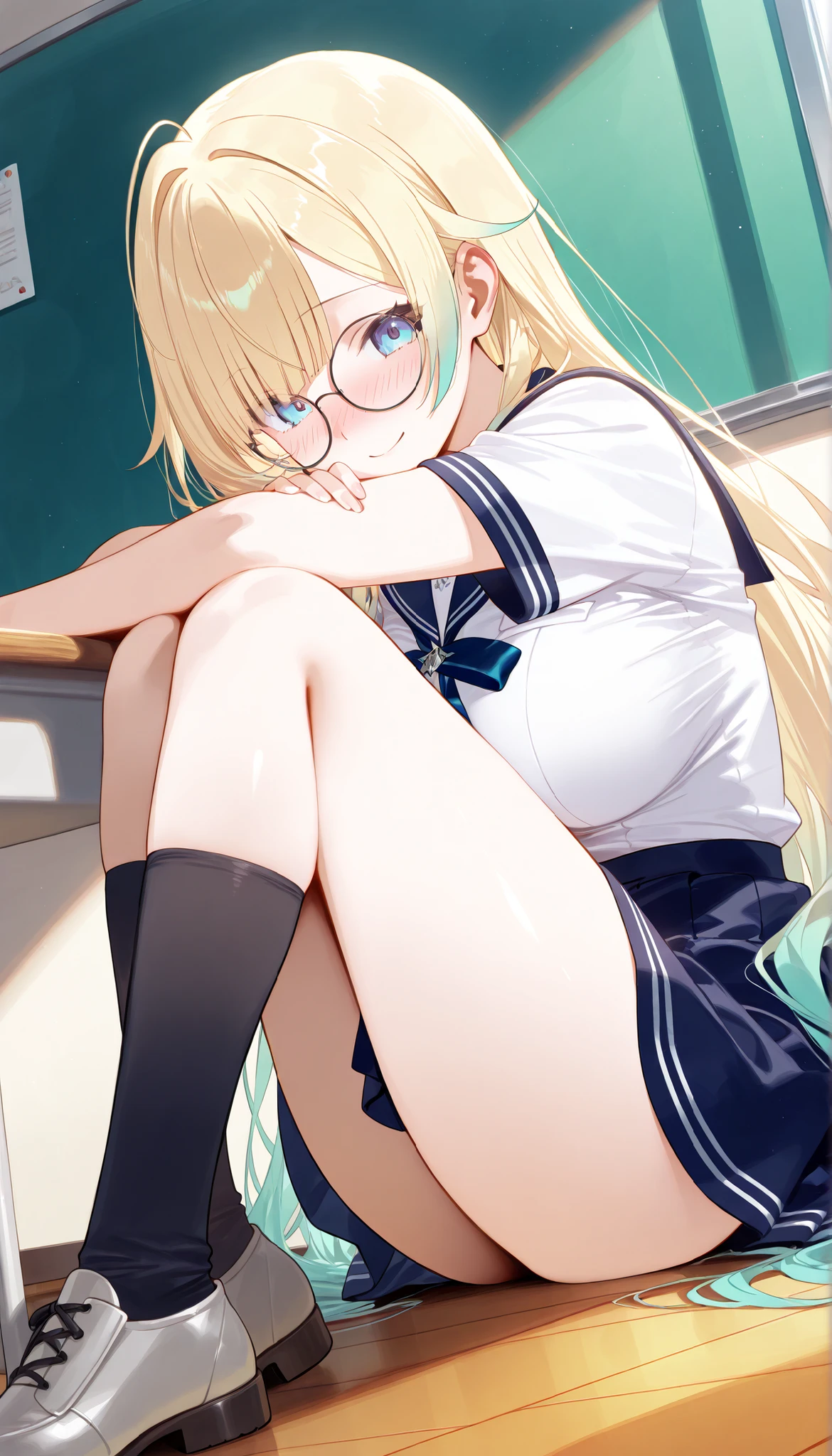 Best image quality, classroom, Glare, ""White underwear"", sit, Spread your legs, Rainfall, Blonde, ""woman"",