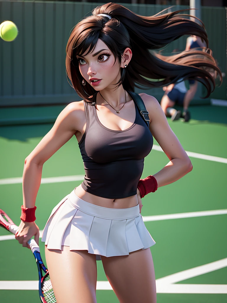 Tifa jogando tenis