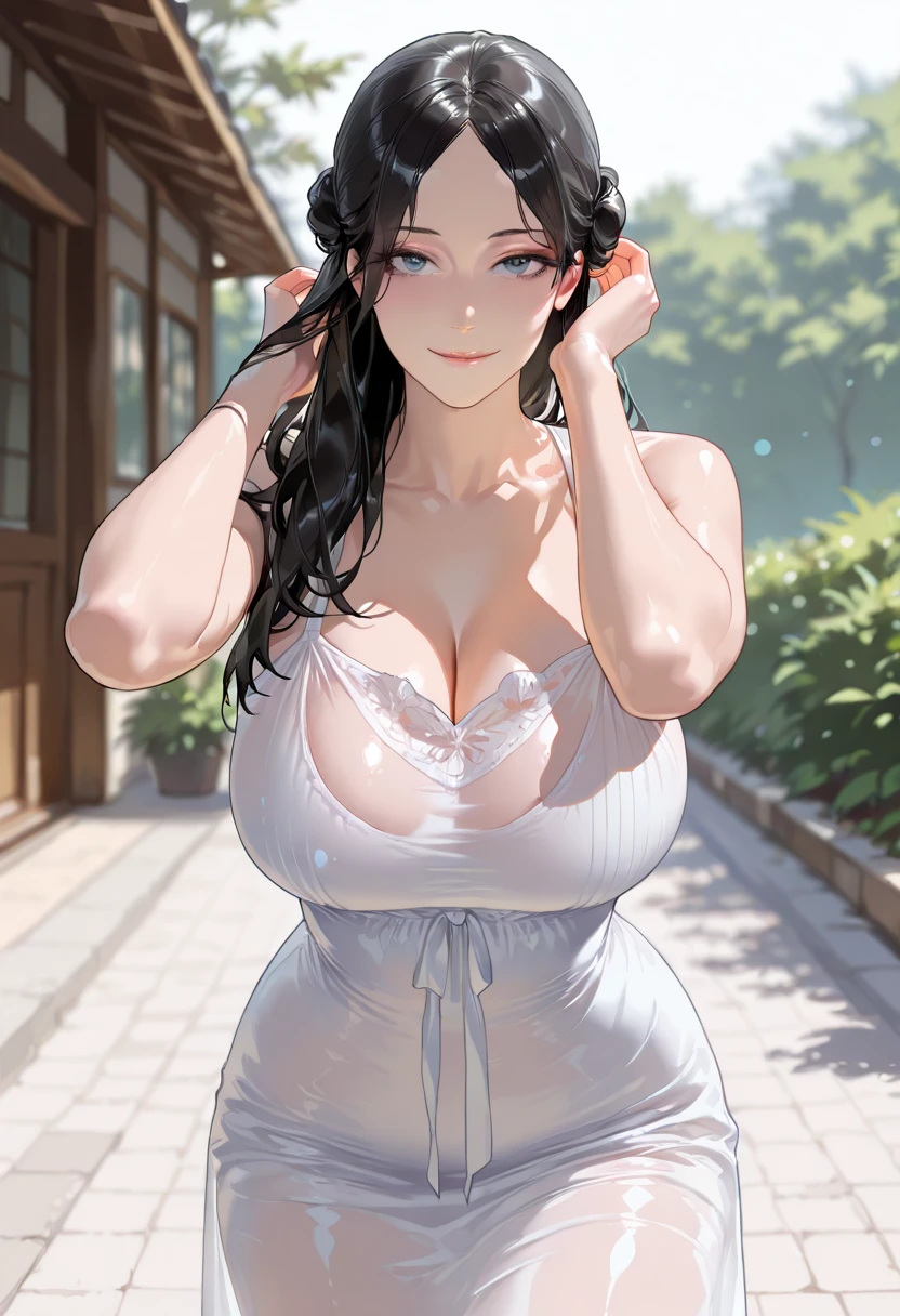 1girl, solo, standing, nagisa, (wearing towel, inside_sauna:1.3), (sweat), oiled, gleaming skin, shiny skin, juice BREAK (realistic:1.4), portrait, (masterpiece), (specular lighting:1.3), (hyperrealistic:1.2), (photorealistic face:1.2), (perfect face), (perfect eyes), (best quality), (8k), (4k), sharp focus, octane render, best quality, extremely detailed, intricate, fantasy, soft lighting, (gigantic hanging breasts), (skindentation:1.3), (chubby:1.2), (voluptuous:1.2), thick eyelashes, long eyelashes, smile, blush, oil